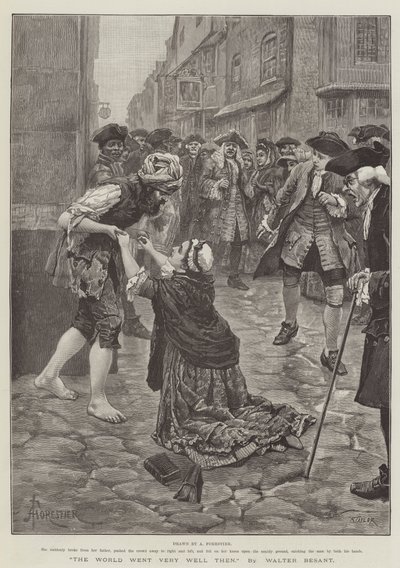 The World Went Very Well Then, by Walter Besant by Amedee Forestier